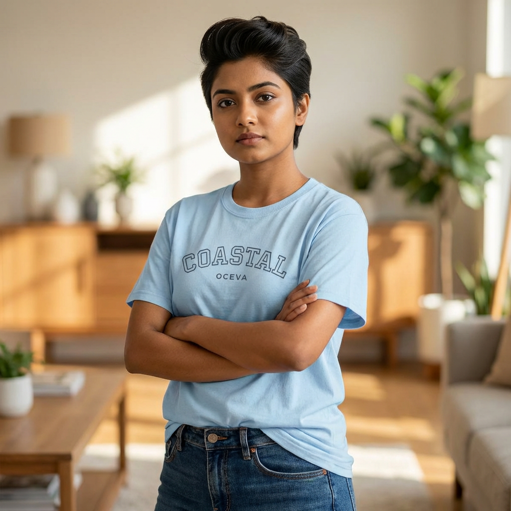 Coastal Tee – Minimal Beach Graphic T-Shirt ("Coastal")