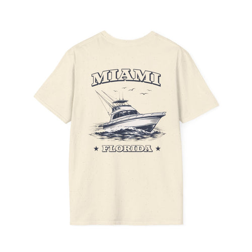 Miami Florida Fishing Boat T-Shirt