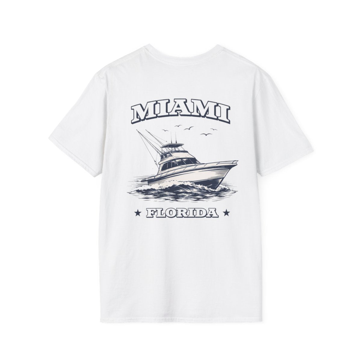 Miami Florida Fishing Boat T-Shirt